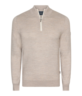 Cavallaro Fontanio Half Zip Pullover Pullovers Taupe 118261014