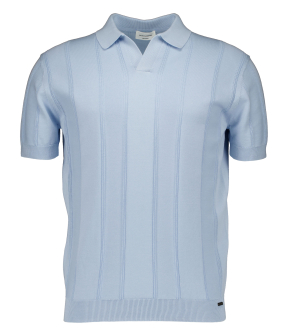 Gentiluomo Polo No Buttons Ss Polos Lichtblauw K4201-282