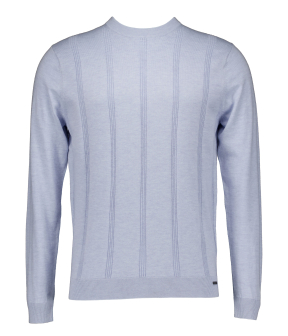 Gentiluomo Round Neck Ls Truien Lichtblauw K4190-272