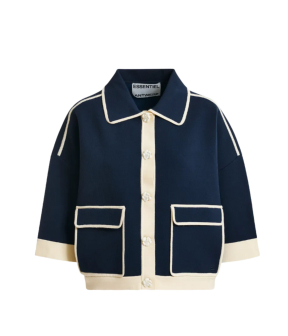 Essentiel Antwerp Knit Cardigan Vesten Donkerblauw Jugly