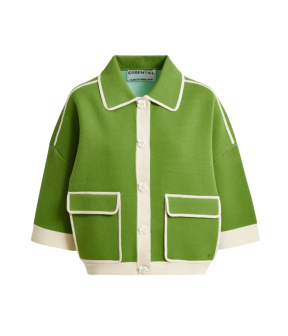 Essentiel Antwerp Knit Cardigan Vesten Groen Jugly