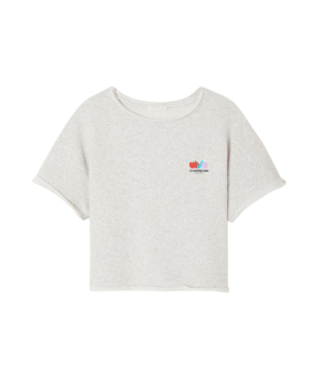 American Vintage Atubay T-shirts Lichtgrijs Atu02ae26