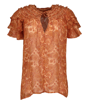 Ibana Thorin Paisley Tops Bruin 302620167