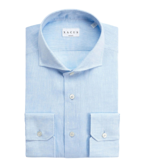 Xacus  Lange Mouw Overhemden Lichtblauw 721ml/11297