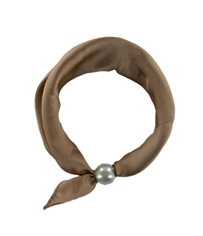 Tim &  Simonsen Chloe Scarf W. Magnetic Pearl Sjaals Beige Tsj467 Latte