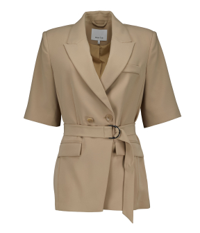 Dante 6 Nissa Short Sleeve Blazer Blazers Zand 261150