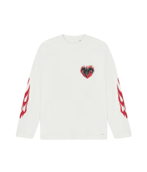 Croyez Heart On Fire Longsleeve Longsleeves Off White Crb30026007