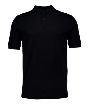 Genti Polo 2 Buttons Ss Polos Zwart K4122-1260