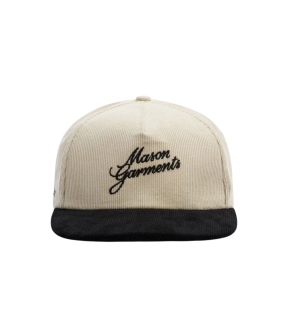 Mason Garments Cap Bicolore Petten Zwart Acc-27