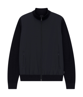 Bugatti Herren Strickjacke  Blauw 7600-15571e