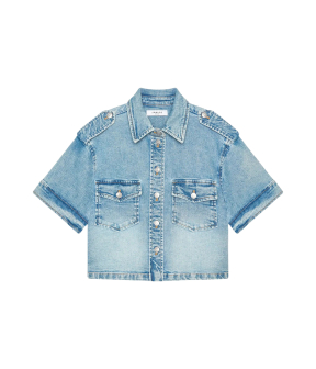 Janice Blouse Blouses Blauw Spike