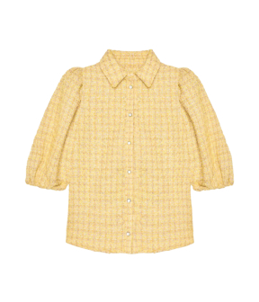 Janice Blouse Blouses Geel Lars Tweed