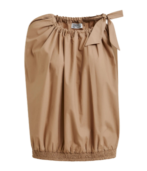 Essentiel Antwerp Smocked Top Tops Bruin Jaylah