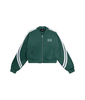 Alix The Label Ladies Knitted Tapes Training Jacket Vesten Groen 2603452590