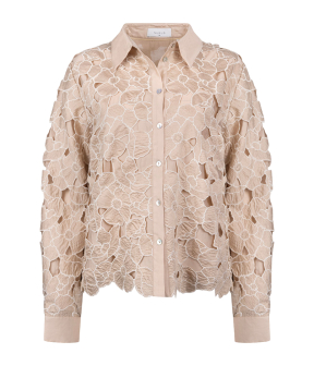 Nukus Chloe Blouse Flower  Zand Nks02228