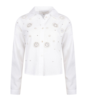 Nukus Noor Blouse Pearl  Ecru Nks02106