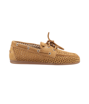 Posa Perforated  Cognac Boatloafer Perforated
