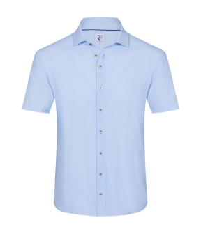 R2 132.wspss.033 Korte Mouw Overhemden Lichtblauw 132.wspss.033