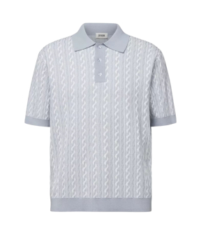 Drykorn Tamian Polos Lichtblauw 425175 Tamian