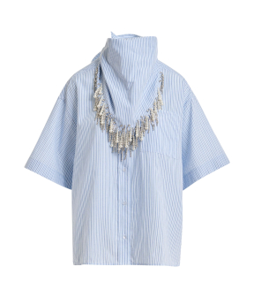 Essentiel Antwerp Boxy Oversized Shirt Blouses Off White Jasleen