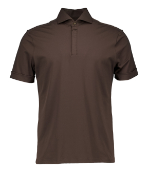 John Miller Polo Shirt Slim Fit P  Donkerbruin 5142677