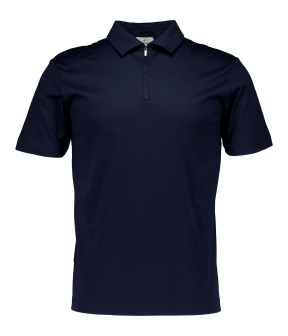 Valenza Supima Polo Zip Polos Donkerblauw 1049