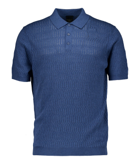 Bugatti Herren Polo 1/2 Arm Polos Blauw 7100-15553e