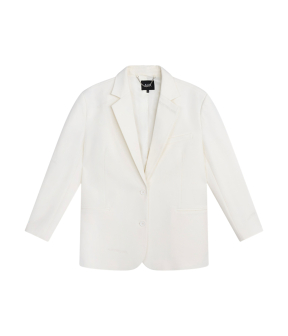 Alix The Label Ladies Woven Flowy Oversized Blazer Blazers Creme 2603424564