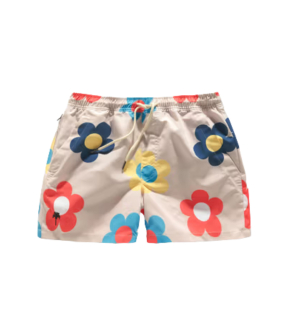 Oas 5001 Zwembroeken Beige Daisy Swim Shorts