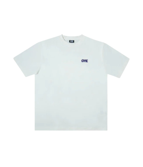 One First Movers Purple Flower T-shirts Off White Purple Flower Tee