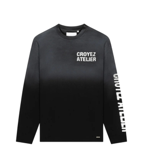 Croyez Sprayed Atelier Longsleeve Longsleeves Zwart Crb30026013