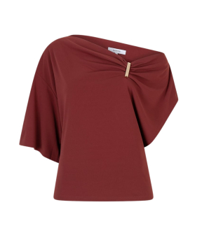Dante 6 Gou Embellished Drapey Top Tops Bordeaux 261481