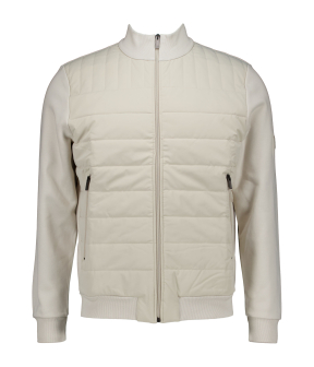 Genti Cardigan Material Mix Vesten Zand J4119-228