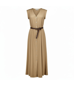 Mo.née G056 Jurken Beige G056