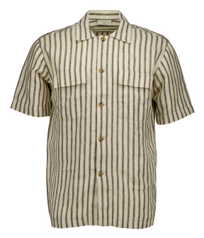 Seven Dials Finley 191 Shirt Ss Korte Mouw Overhemden Donkerbruin Sdl26113cr59