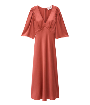Ba&sh Charlotte Jurken Roze 1e26char