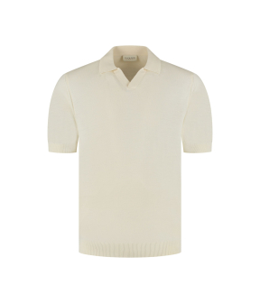 Duquezzi Merino Buttonless Polo Polos Off White Dqc30026007