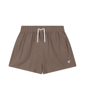 Alix The Label Ladies Woven Crinkle Shorts Shorts Taupe 2604143697