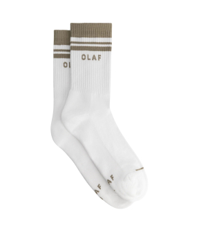 Olaf Stripe Varsity Socks Sokken Wit A250808