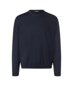 Maerz Pullover Rundhals 1/1 Arm Pullovers Donkerblauw 490500