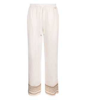 Nukus Valerie Pants Embroidery Pantalons Off White Nks09049
