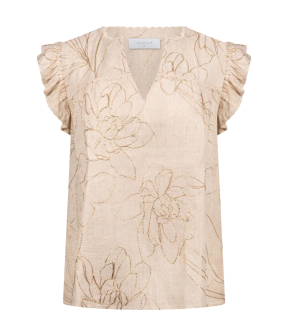 Nukus Lori Top Embroidery Tops Zand Nks01118