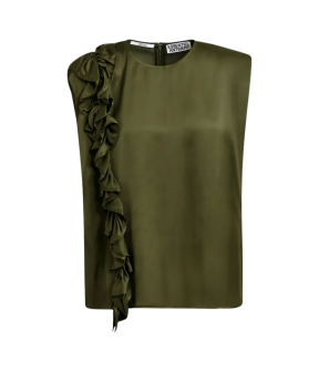 Essentiel Antwerp Sleeveless Top Tops Olijf Joey