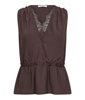 Co Couture Sunnycc Tops Donkerbruin 45128