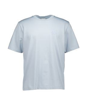 Filling Pieces 422620500143 T-shirts Lichtblauw T-shirt Embroidered Knot