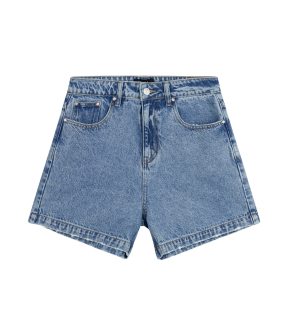 Alix The Label Ladies Woven Bermuda Denim Shorts Shorts Blauw 2606132787