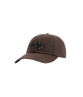 Olaf Washed Signature Logo Petten Donkerbruin A260800