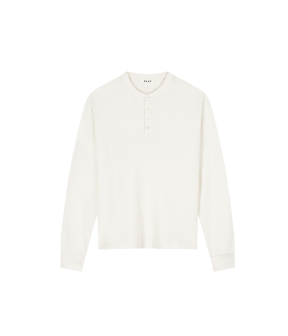 Olaf Waffle Henley Longsleeves Off White M260107