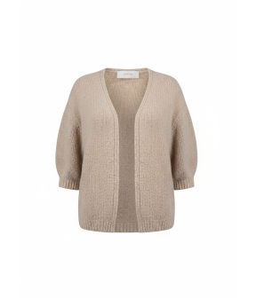 Nukus Jip Cardigan Flower Vesten Zand Nkf05026