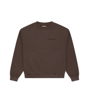 Arbor Antwerp Big Application Sweaters Donkerbruin Big Application Crewneck